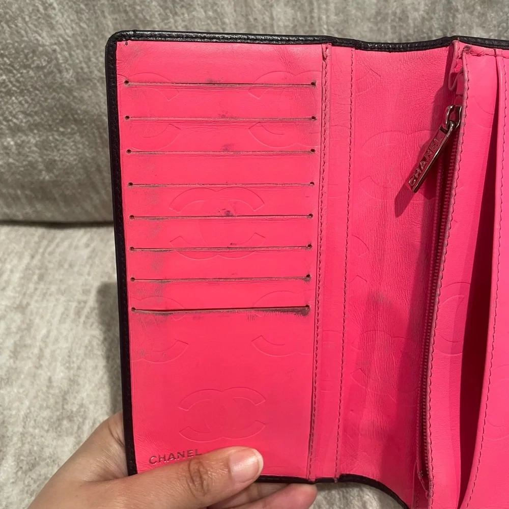 Chanel Cambon Pink Interior BiFold Wallet WITH COA - Picture 14 of 14